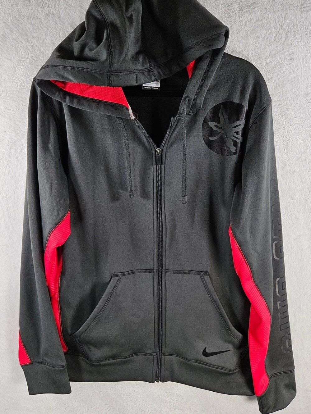 Nike Therma-Fit Ohio State Buckeyes Full Zip Hoodie Women's Size Small